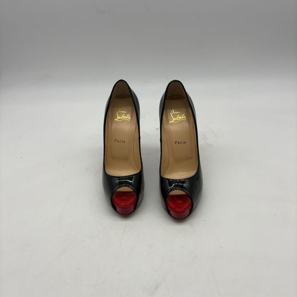 Christian Louboutin Black Peep Toe Heels